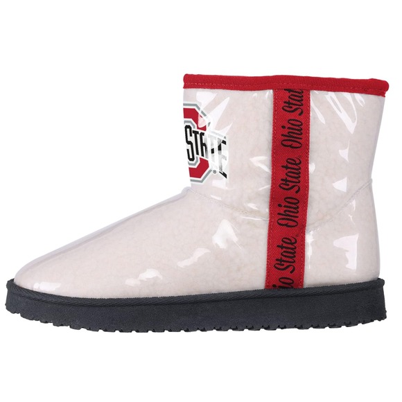Ohio State Buckeyes Boots Womens NCAA Football Fleece Lined Rain Shoes Size 6 - Picture 4 of 8